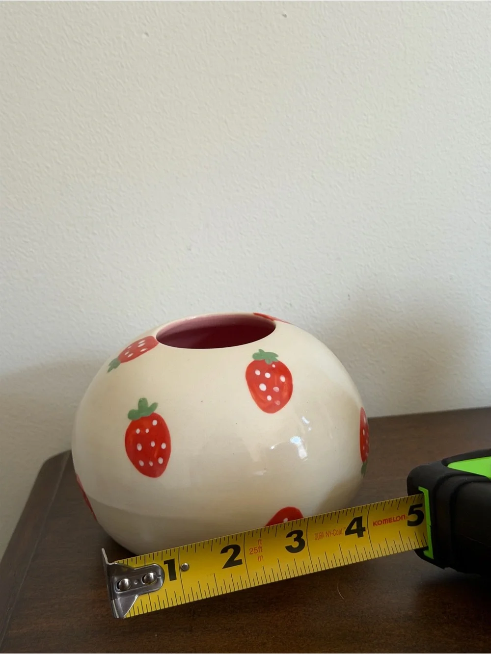 Muddy Mood Handmade Strawberry Ceramic Vase